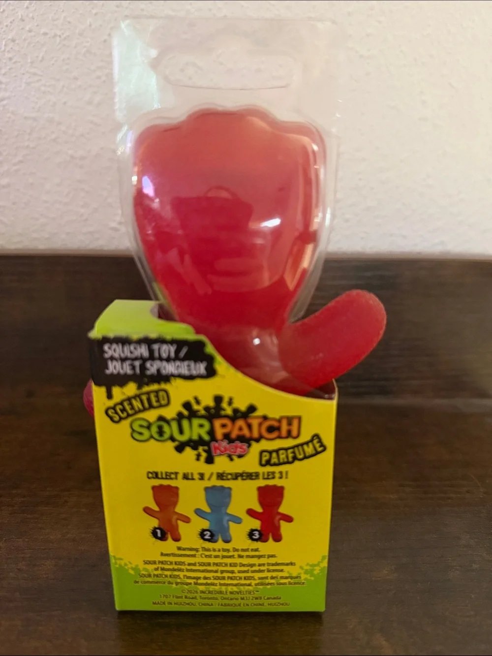 Red Scented Sour Patch Kids Squish Toy